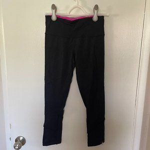 Lululemon Athletica Cropped Leggings With Ruffle Detail